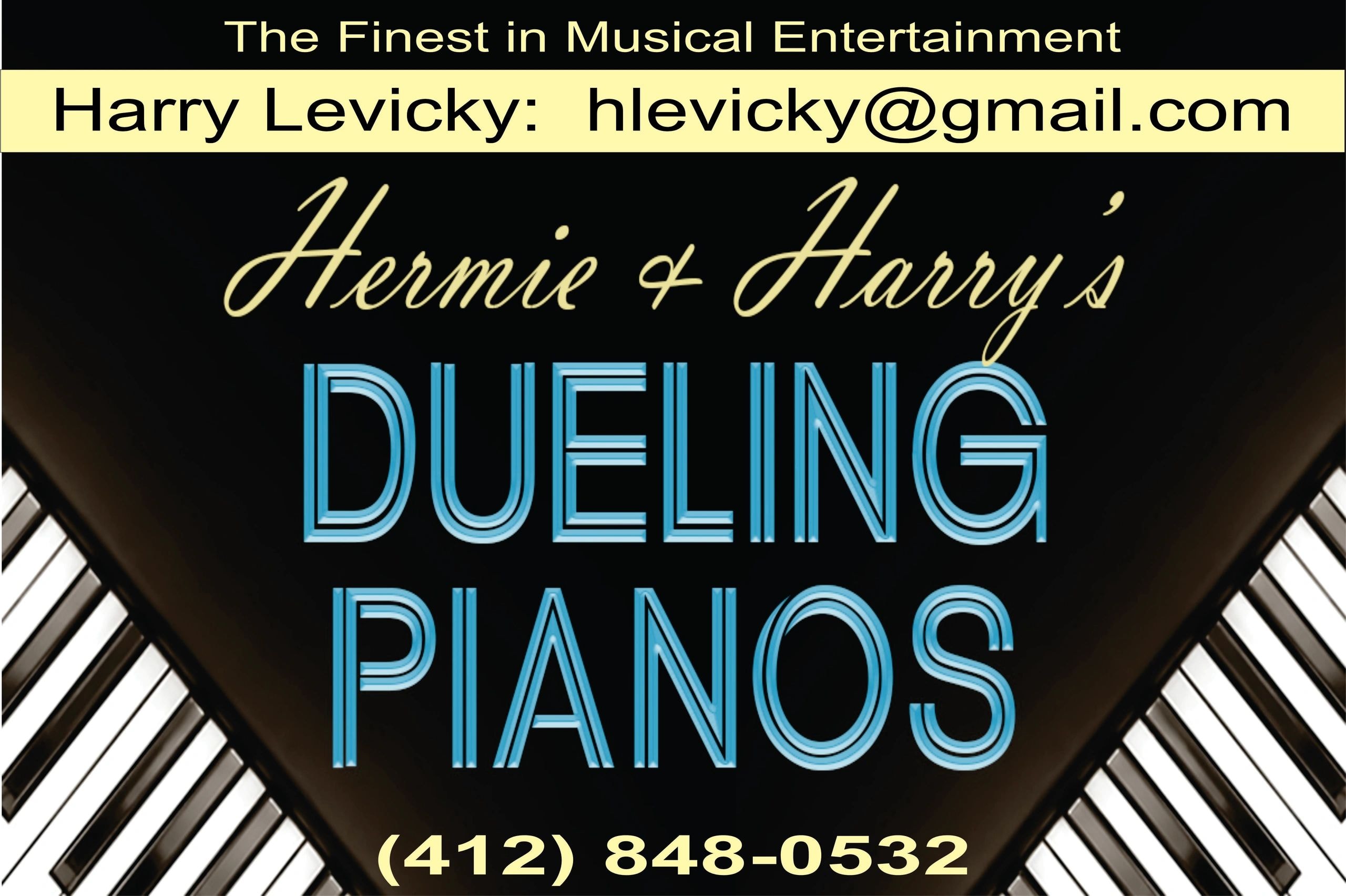 Harry Levicky dueling pianos email and keyboard contact